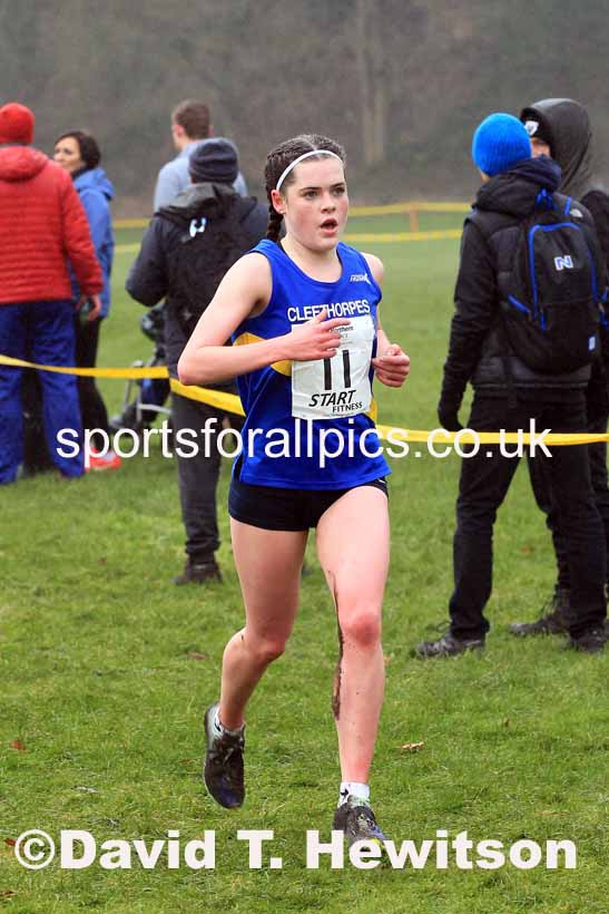 Junior Womens 2023 Northern Cross Country Champs., Witton Park, Blackburn. Photo: David T. Hewitson/Sports for All Pics